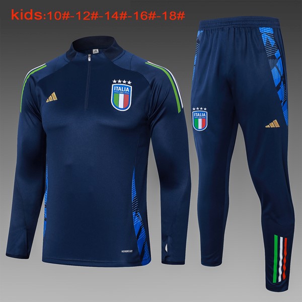 Kinder Sweatshirts Italien 2024-2025 Blau 3